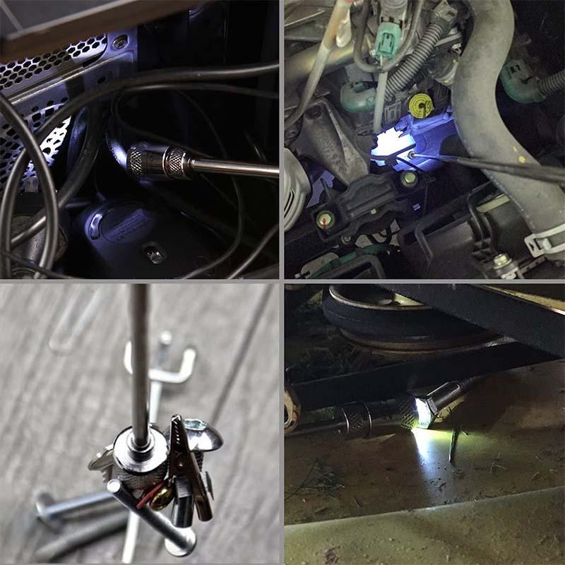 🎉50% KORTING🔧Telescopische Magneet met Lampje | Uitschuifbaar tot 69 cm