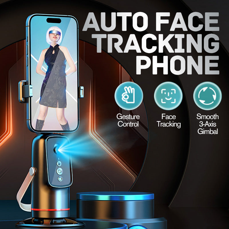🎥AI Face Tracking Telefoonhouder met 360° Rotatie – Jouw Slimme Cameraman voor Vlogs, Livestreams & Content