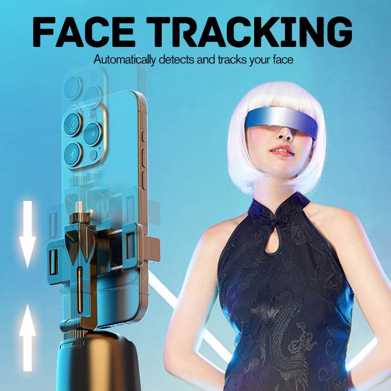 🎥AI Face Tracking Telefoonhouder met 360° Rotatie – Jouw Slimme Cameraman voor Vlogs, Livestreams & Content