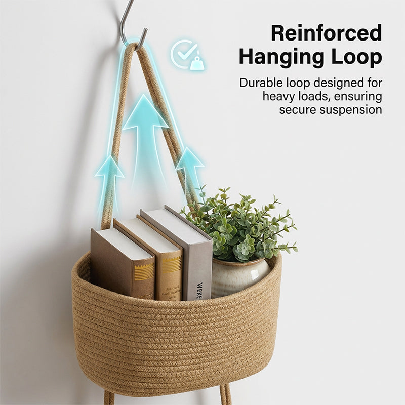 ❄️Zomerfresh 50% Korting!🏡Hangende Wandorganizer met Opbergmanden – Stijlvolle 3-Laags Opberger voor Elke Kamer