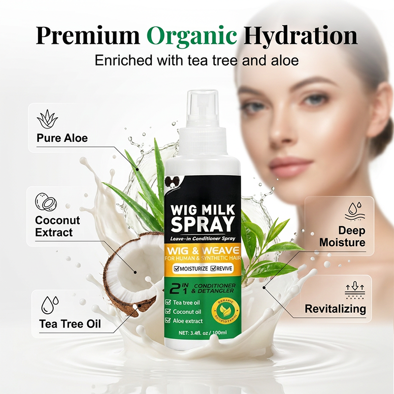 🎉【Aanbieding】✨Pruiken Melkspray 50ml | Met Tea Tree & Aloë✨