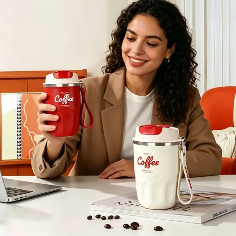 🎁💥LAATSTE DAG AANBIEDING 50% KORTING!!☕ Koffie thermosfles van 316 roestvrij staal