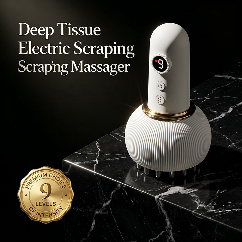 Elektrische massager voor diepe weefselmassage met schraaptechniek