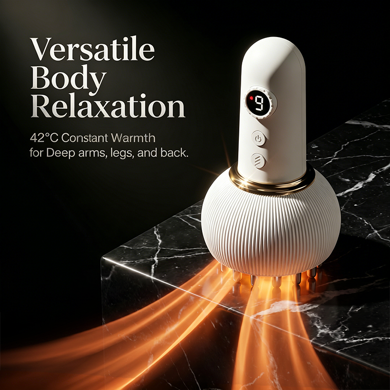 Elektrische massager voor diepe weefselmassage met schraaptechniek