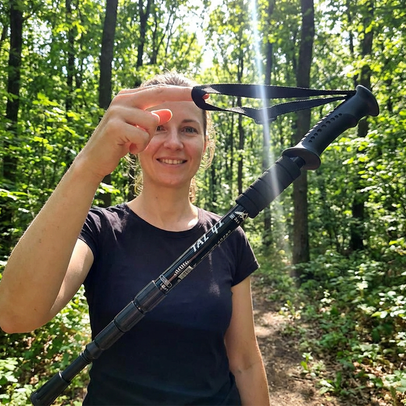 💥Tijdelijke Korting! 💥🏔️🦯Telescopische Trekking Stok met Ergonomische Handgreep | Compact & Lichtgewicht💪