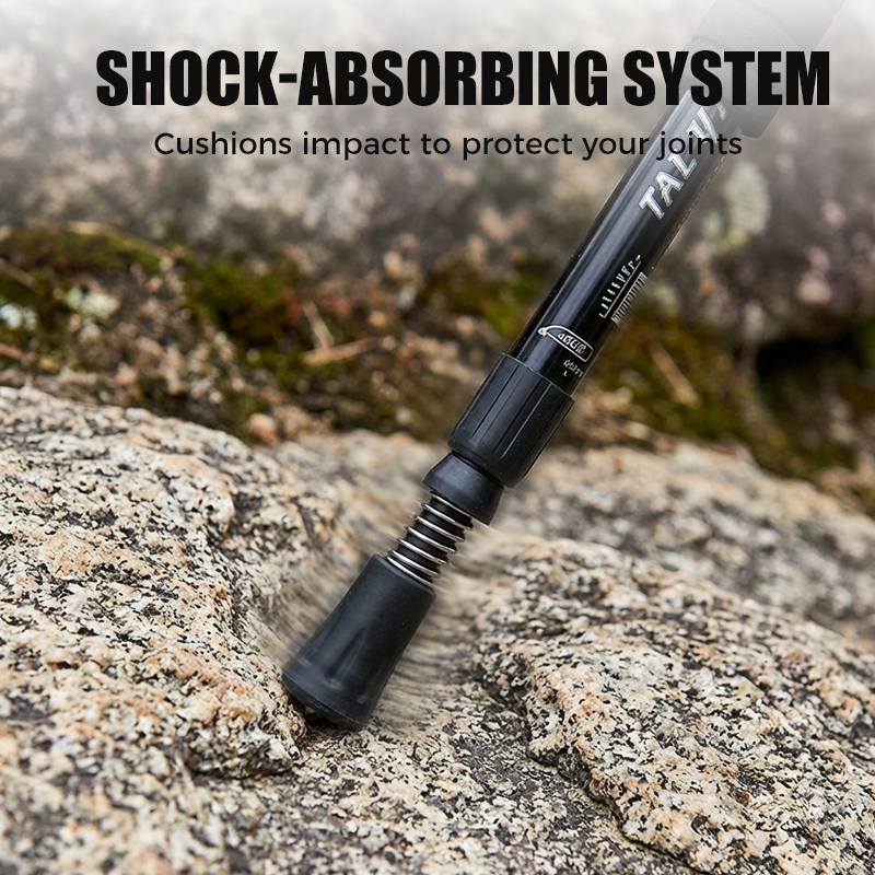 💥Tijdelijke Korting! 💥🏔️🦯Telescopische Trekking Stok met Ergonomische Handgreep | Compact & Lichtgewicht💪