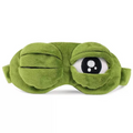 Zacht en grappig 3D-kikker slaapmasker