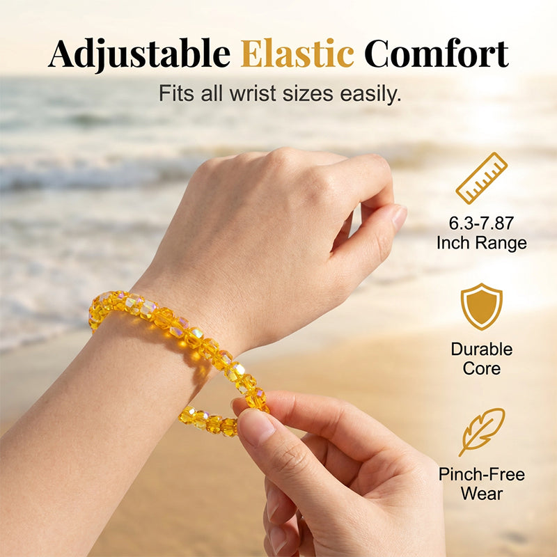 🥳HETE UITVERKOOP 2026🥳💞Meer dan 50.000 verkocht!⏳✨Handgemaakte elastische armband met kristallen kralen, sieraden met maritiem thema