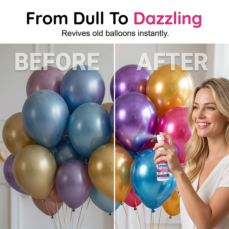 🎉【Aanbieding】🎈✨Instant Balloon Brightener Spray | 30/60 ml | Ultrafijne Nevel | Veilige Formule | Voor Feestjes & Bruiloften💨🎈