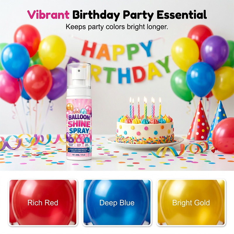 🎉【Aanbieding】🎈✨Instant Balloon Brightener Spray | 30/60 ml | Ultrafijne Nevel | Veilige Formule | Voor Feestjes & Bruiloften💨🎈