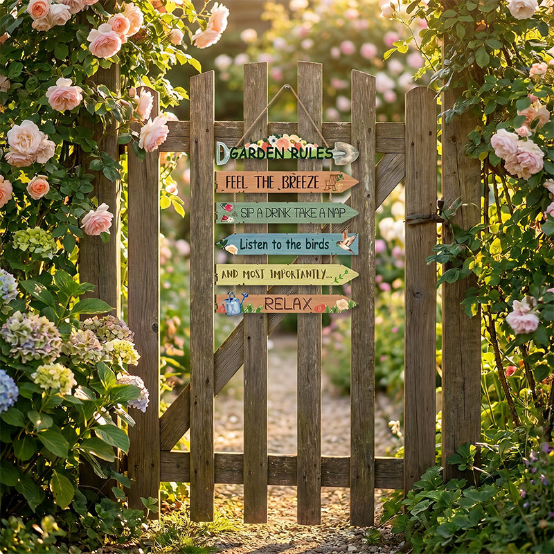 🌿 50% KORTING – Rustieke Houten Tuin Wanddecoratie – Warme Sfeer voor Huis & Tuin ✨