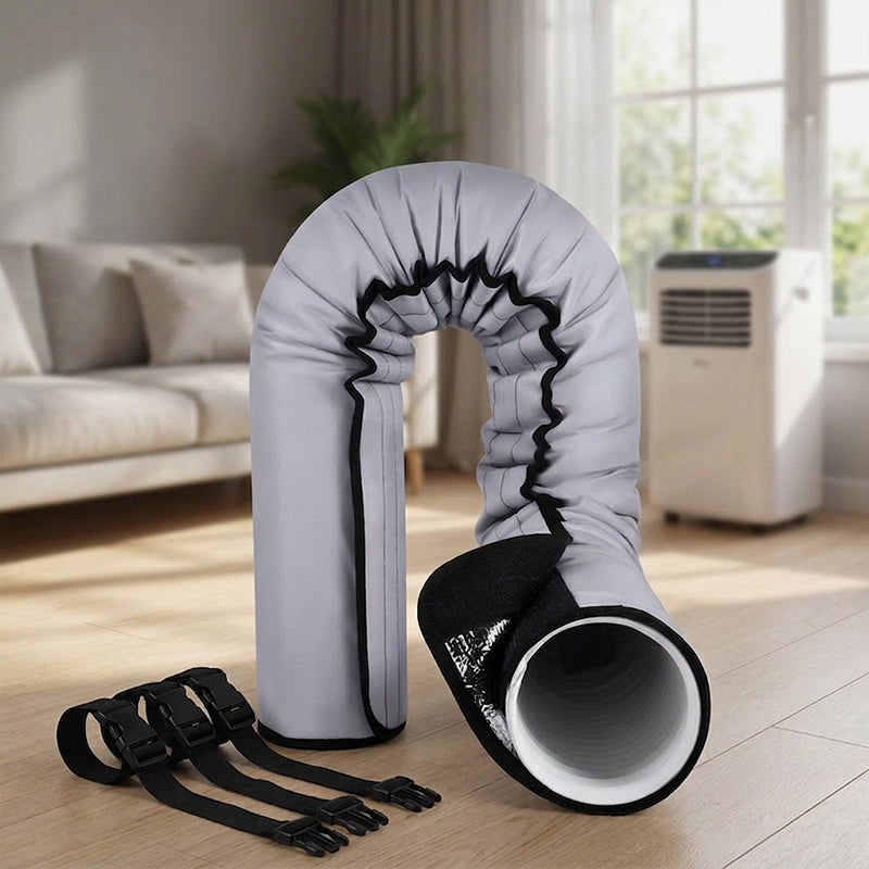 🔥Beschermhoes voor isolatie van airco-leidingen – Met rits, herbruikbaar, biedt zowel esthetische bescherming als isolatie voor airco-leidingen binnenshuis ❄️🏠