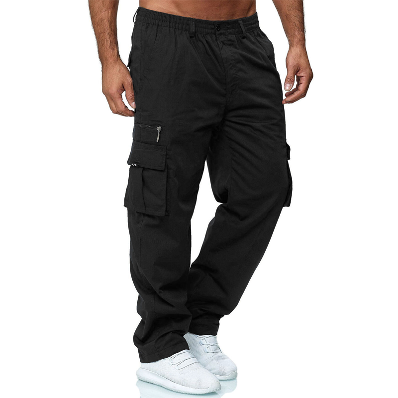 👖🧵 Cargo-broek voor heren met meerdere zakken en een relaxte pasvorm – Duurzaam en ademend – Perfect voor op het werk, tijdens het wandelen of voor dagelijks gebruik – Praktisch en comfortabel 🌿✨