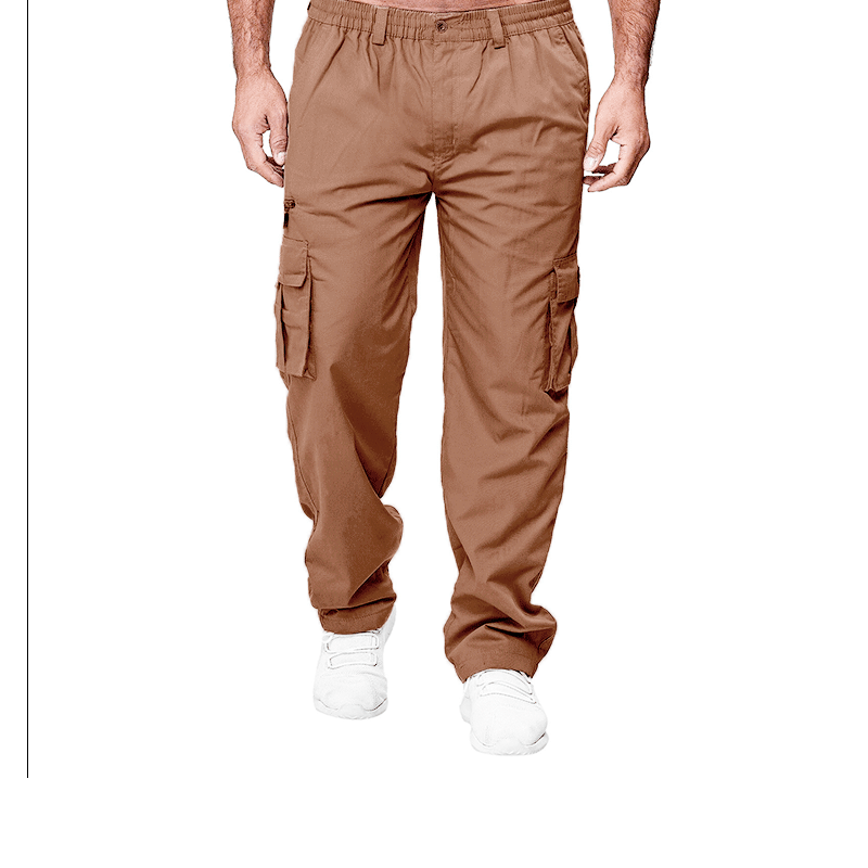 👖🧵 Cargo-broek voor heren met meerdere zakken en een relaxte pasvorm – Duurzaam en ademend – Perfect voor op het werk, tijdens het wandelen of voor dagelijks gebruik – Praktisch en comfortabel 🌿✨