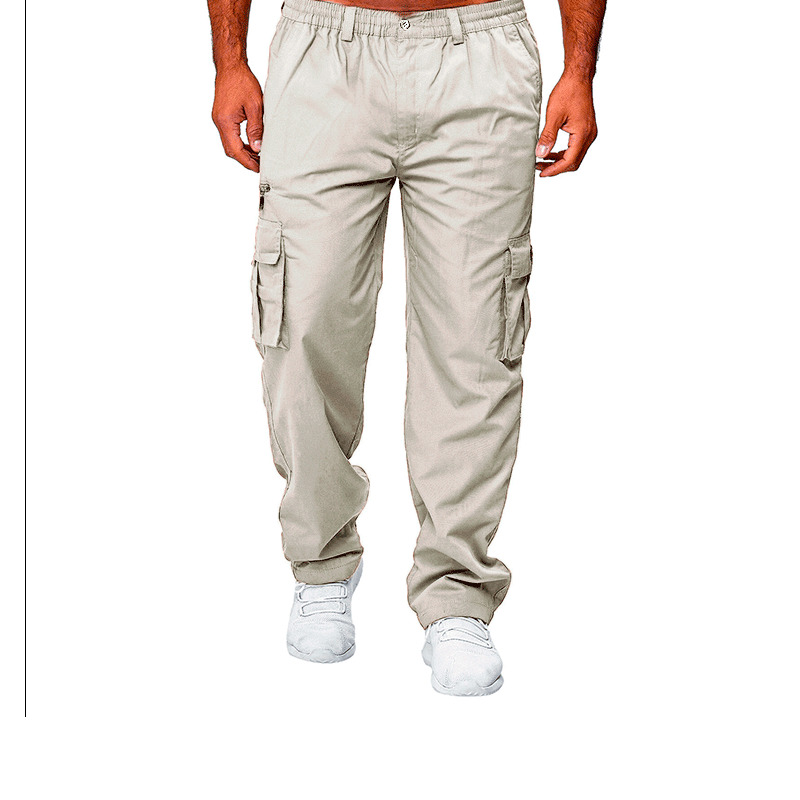 👖🧵 Cargo-broek voor heren met meerdere zakken en een relaxte pasvorm – Duurzaam en ademend – Perfect voor op het werk, tijdens het wandelen of voor dagelijks gebruik – Praktisch en comfortabel 🌿✨