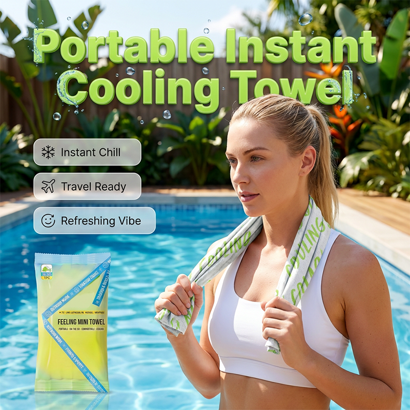 🧊💦 Direct verkoelende handdoek – draagbaar, ademend, perfect voor workouts en op reis!