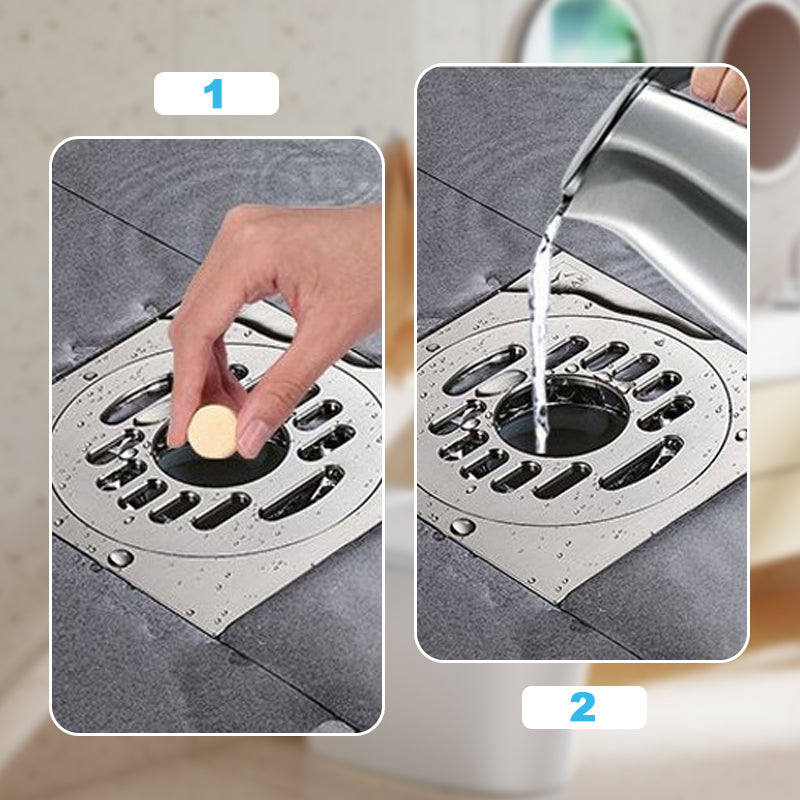 50% KORTING ❤️Krachtige Reinigende Bruistabletten voor Afvoer, Lost Haar & Vet Verstoppingen Snel Op, Geurverwijderend Antibacterieel Afvoerreiniging voor Gootsteen Toilet Vloer