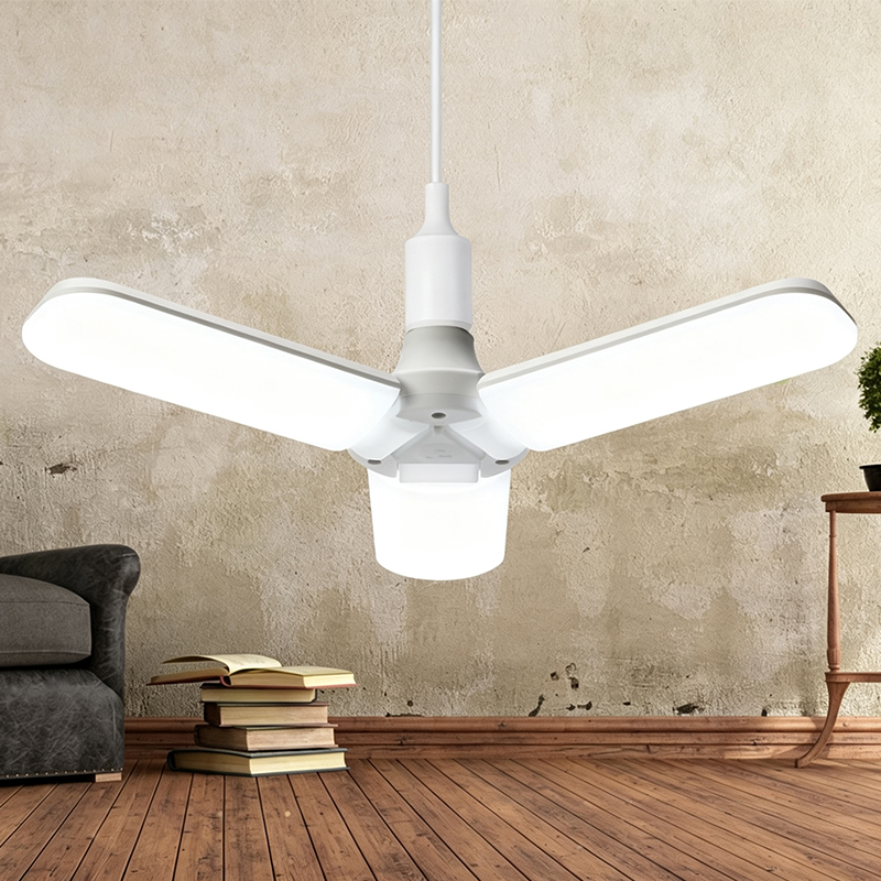 Opvouwbare LED-plafondlamp voor de garage