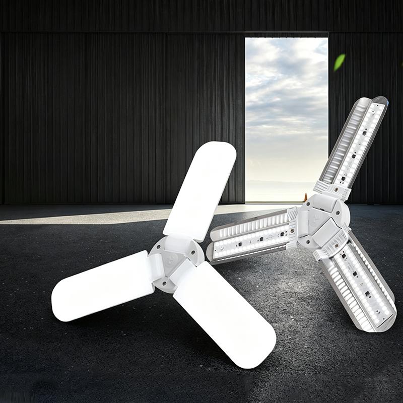Opvouwbare LED-plafondlamp voor de garage