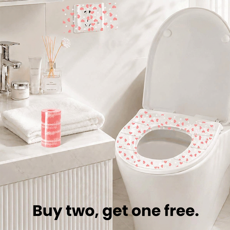 🚽🛡️ Wegwerp toiletbrilhoes – waterdicht, universele pasvorm, handig voor op reis!