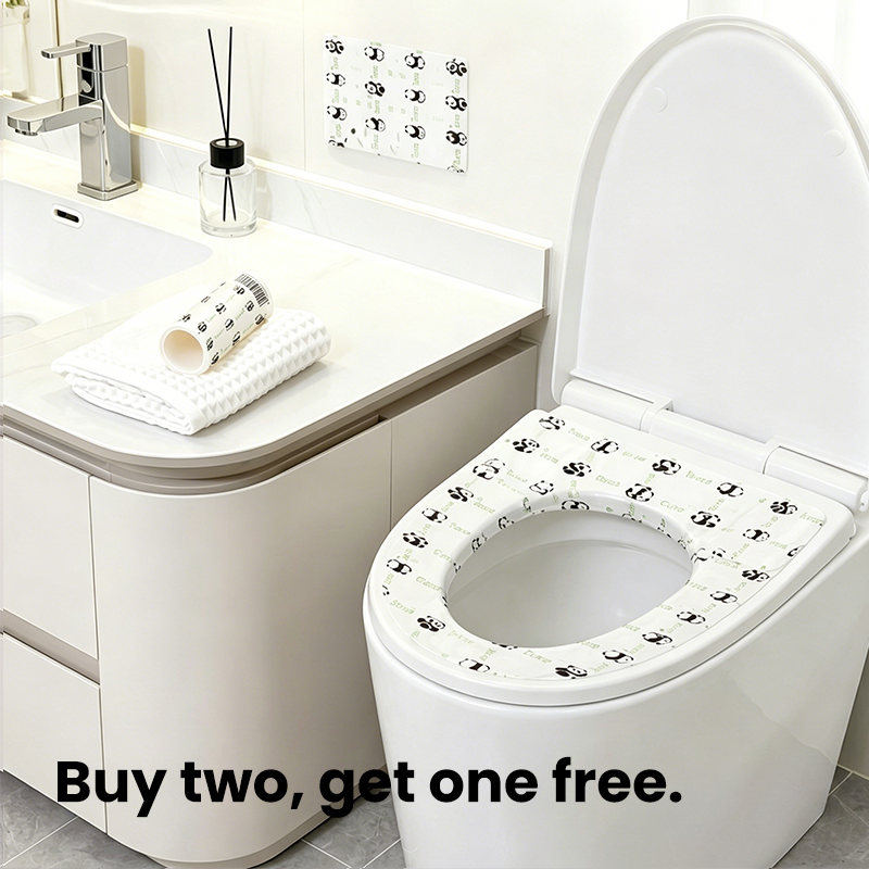 🚽🛡️ Wegwerp toiletbrilhoes – waterdicht, universele pasvorm, handig voor op reis!