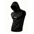 Heren Atletisch Mouwloos Hoodie Vest