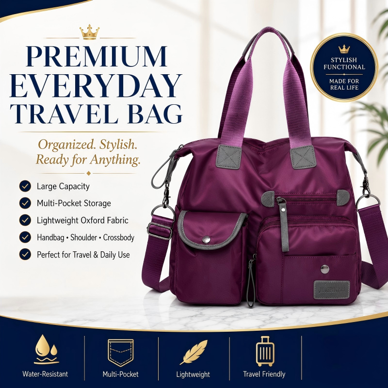 👜✨ Grote waterdichte shopper voor dames