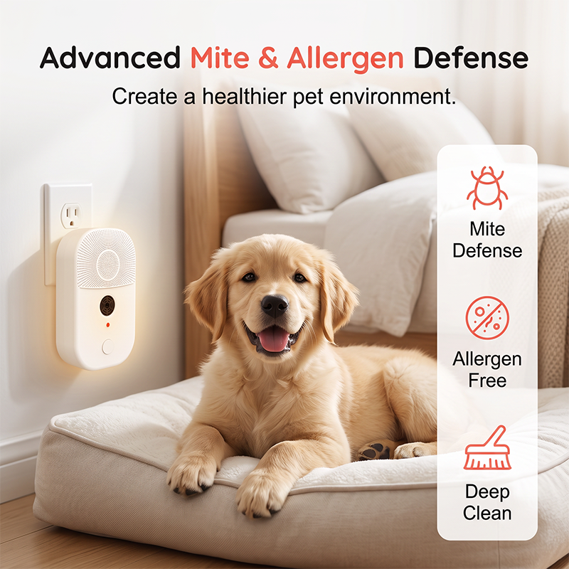 🔥🎁Nieuwe aanbieding: 50% korting🔥 2-in-1 luchtreiniger en ultrasoon apparaat tegen mijten voor huisdieren