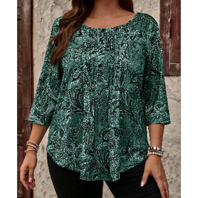 Blouse met paisleyprint voor dames in grote maten