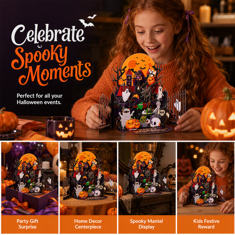 🎃Exclusieve Halloween-aanbieding🥳💞Meer dan 50.000 verkocht!⏳✨Spookachtige Halloween-pop-upkaart