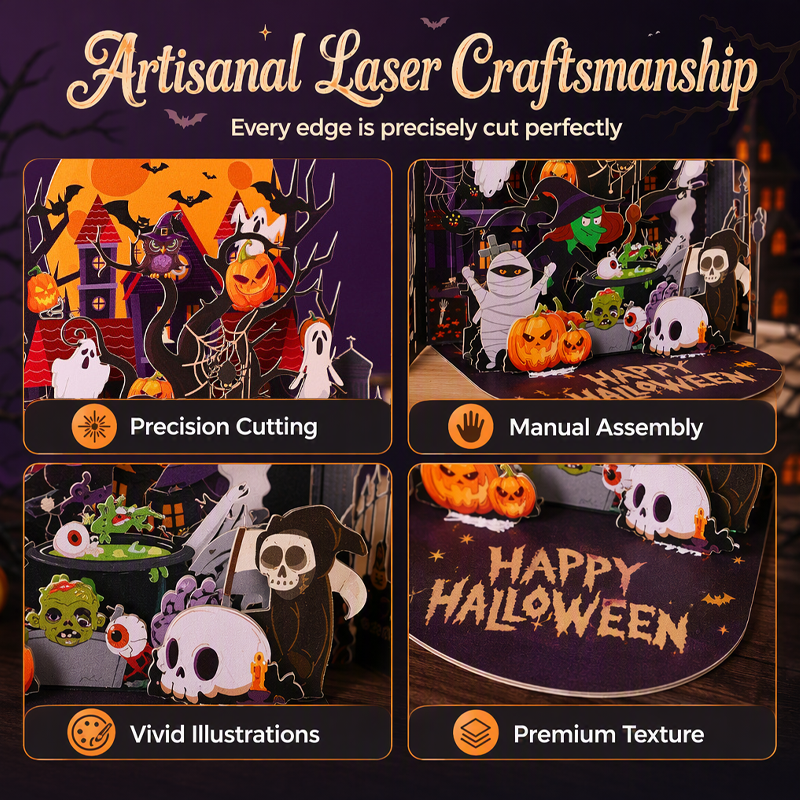 🎃Exclusieve Halloween-aanbieding🥳💞Meer dan 50.000 verkocht!⏳✨Spookachtige Halloween-pop-upkaart