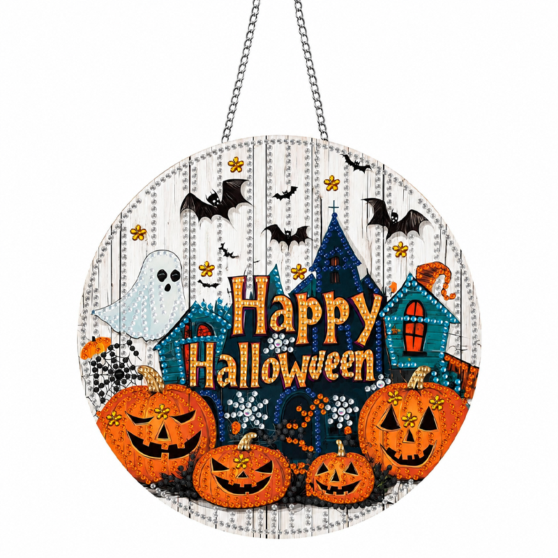 Halloween DIY Glitterkunst Hangende Ornament Kit
