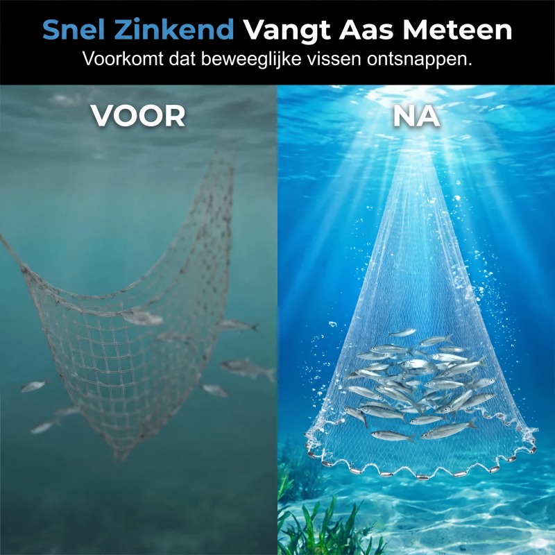🎉 Uitverkoop 2026 — Al meer dan 16.800 stuks verkocht!🌊 Eenvoudig te werpende zegen, zware, sneldalende viszegen ✨