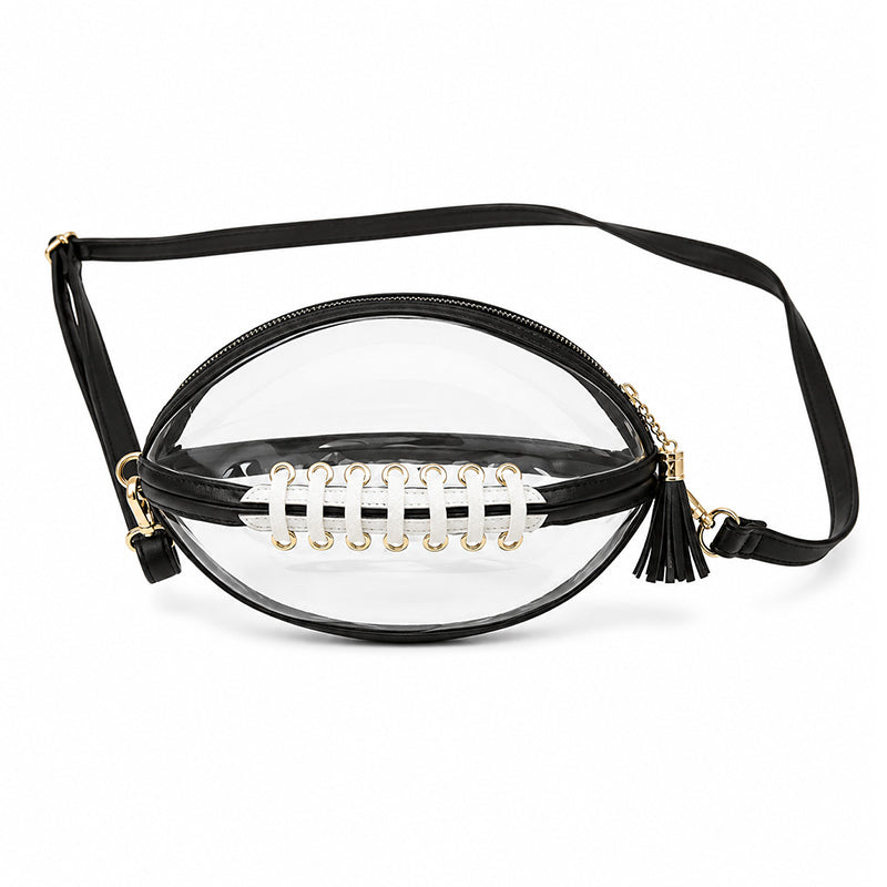 🏈 Transparante crossbodytas in de vorm van een voetbal – Stijl voor de wedstrijddag gecombineerd met alledaags gemak ✨