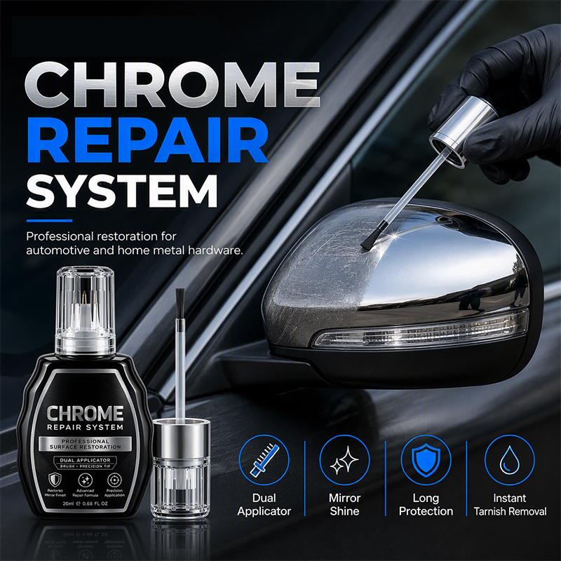 ✨ 50% korting! Chroom & RVS polijstset – verwijdert roest & aanslag, herstelt glans in enkele stappen. Voor auto, fiets & huis! 🚗💎