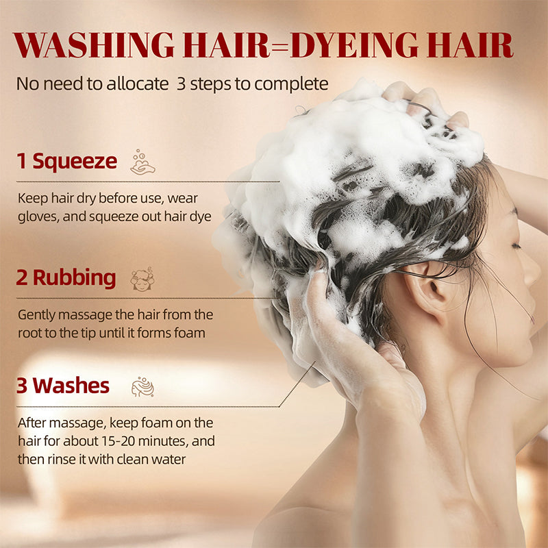 4-in-1 kruidenhaarkleuringsshampoo
