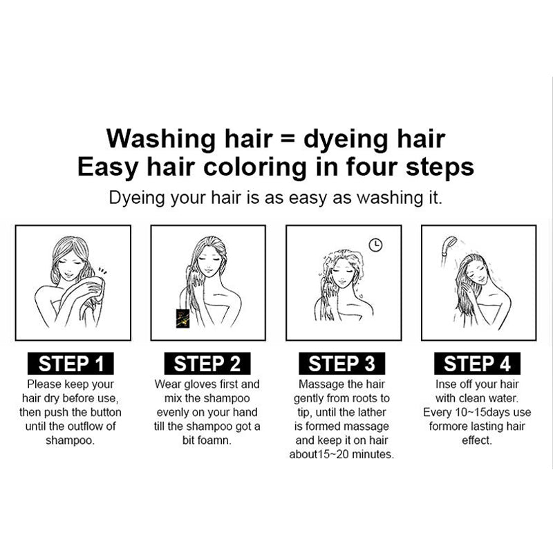 4-in-1 kruidenhaarkleuringsshampoo