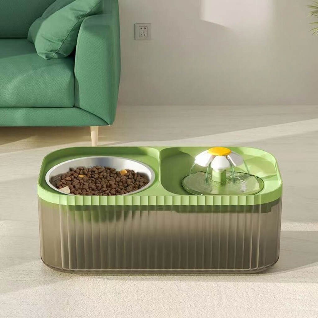 Stromend water Drinkbak & Voerbak voor katten en kleine honden