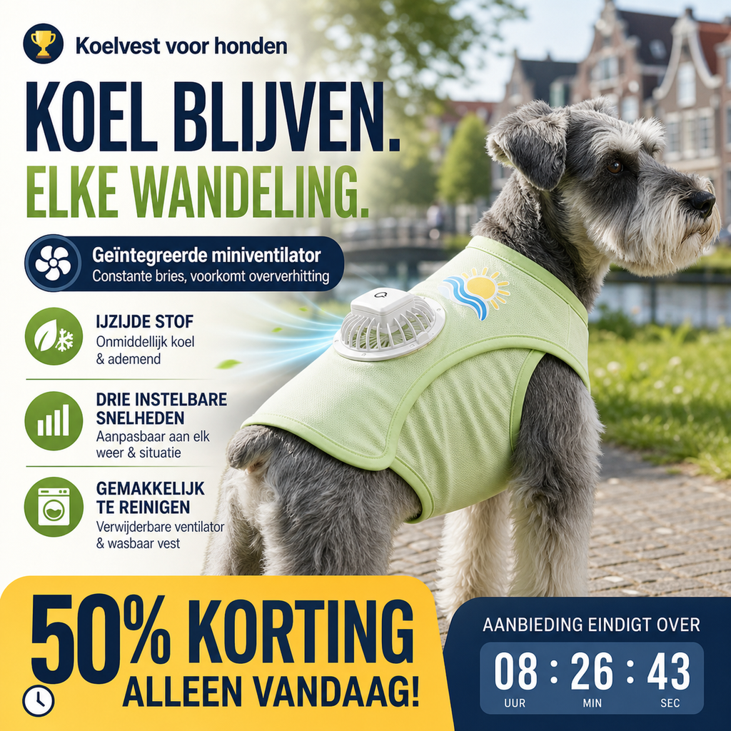 🔥🎁Nieuw 50% KORTING🔥🏆🐶 Koelvest voor honden