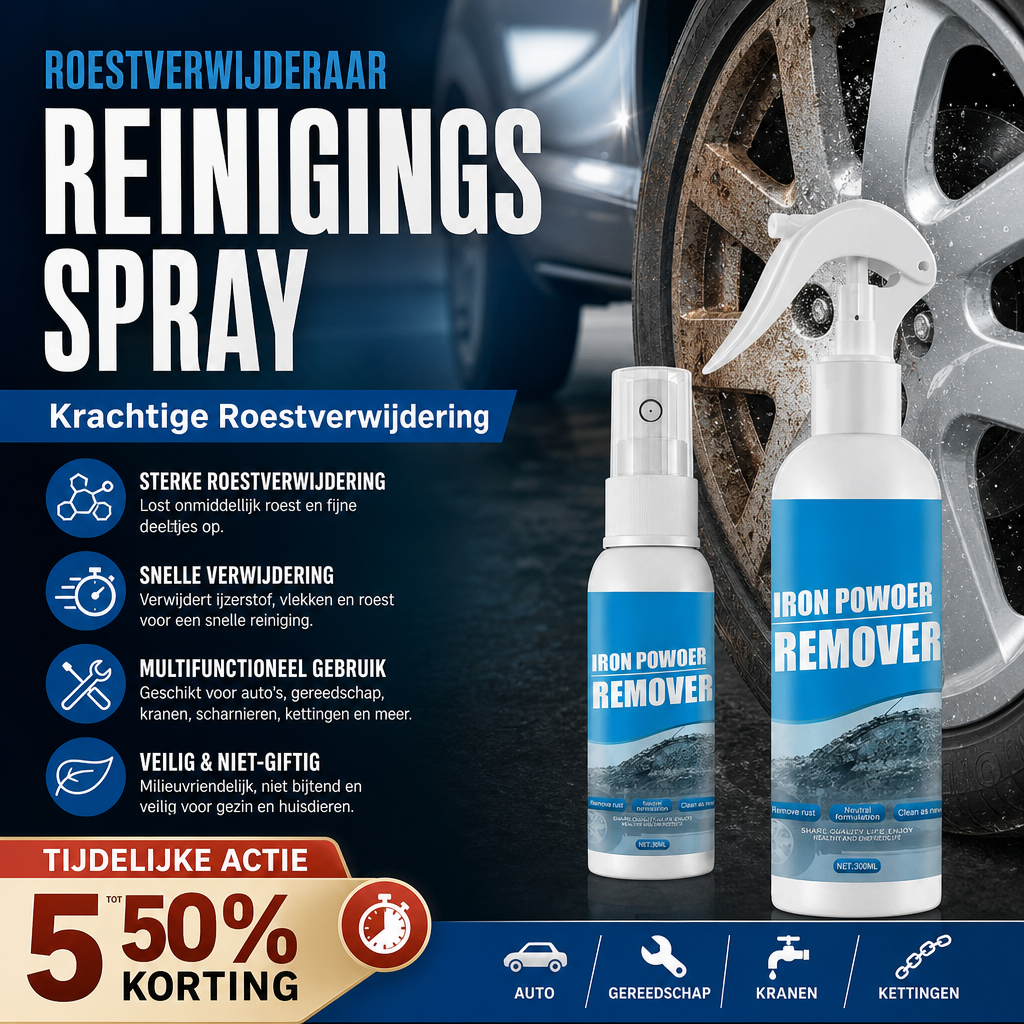💎🚀Gratis verzending💥Koop 3 en krijg er 2 gratis (5 flessen)🔥2026 Roestverwijderaar Reinigingsspray