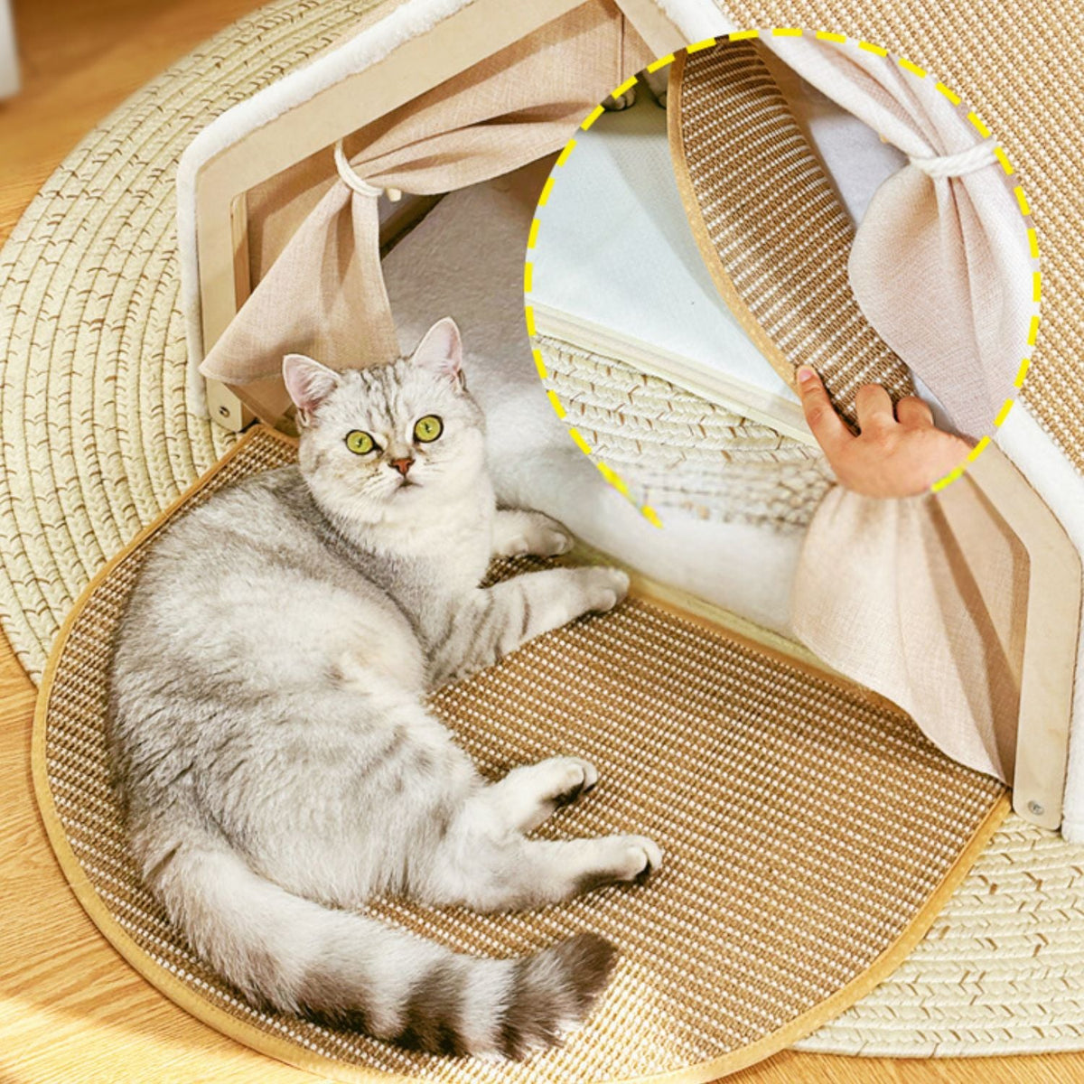 Knus Kattenhuis | Gezellige Kattenvilla met Sisal Krabdak