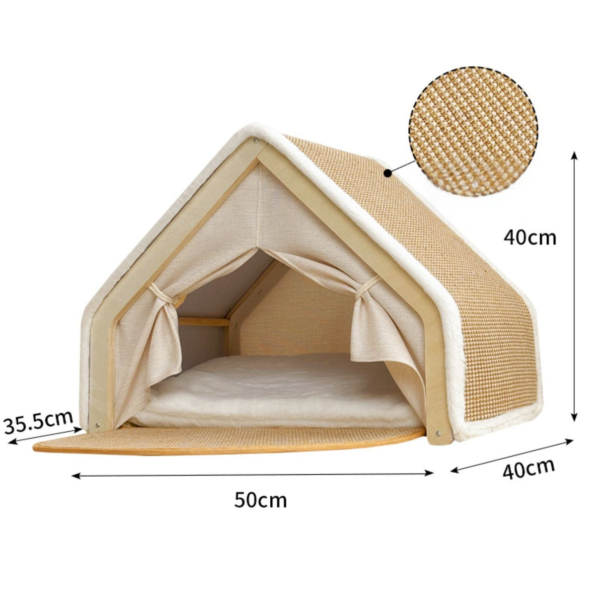 Knus Kattenhuis | Gezellige Kattenvilla met Sisal Krabdak