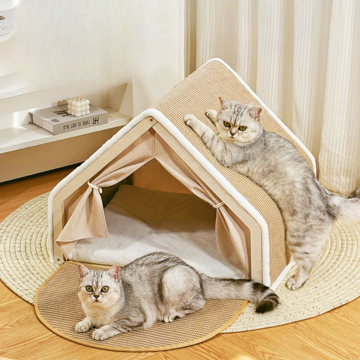 Knus Kattenhuis | Gezellige Kattenvilla met Sisal Krabdak